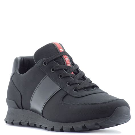 prada men's sneakers low top|prada leather low top sneaker.